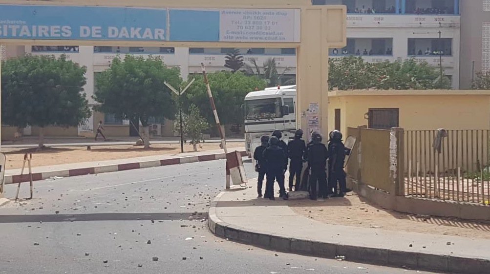 UCAD - Affrontements entre étudiants et forces de l'ordre