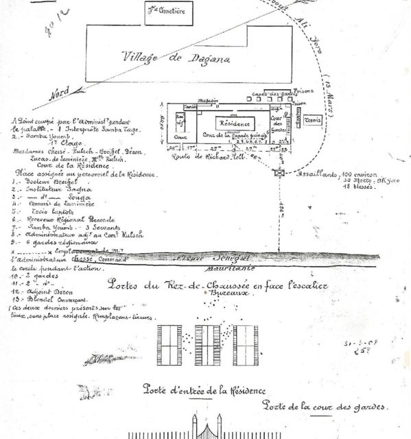 15 mars 1908 : attaque armée de la résidence coloniale de Dagana, par le marabout Aly Yoro Diop de Fanaye (Dimatt)