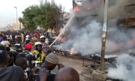 DIOURBEL - Incendie au marché Ndoumbé Diop