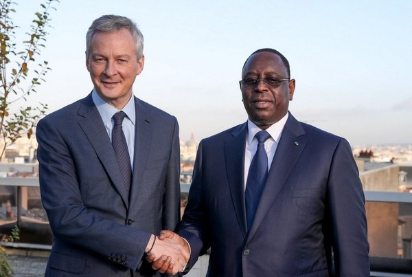 Le ministre des Finances de la France, Bruno Le Maire, hôte du Sénégal