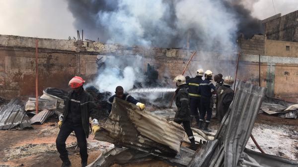 Kaffrine : Un incendie ravage une vingtaine de maisons