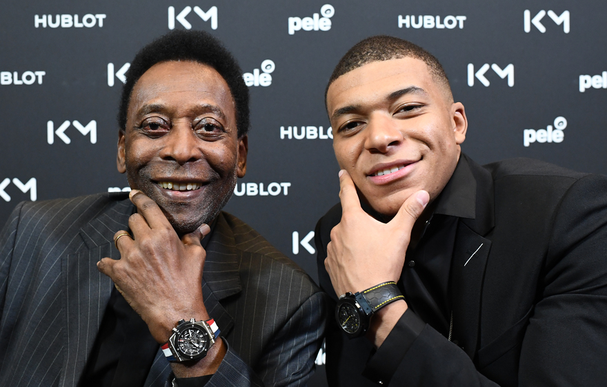 Mbappé a rencontré le Roi Pelé