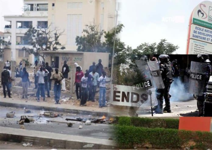 GREVE A L’ENDSS : cinq étudiants arrêtés par la police