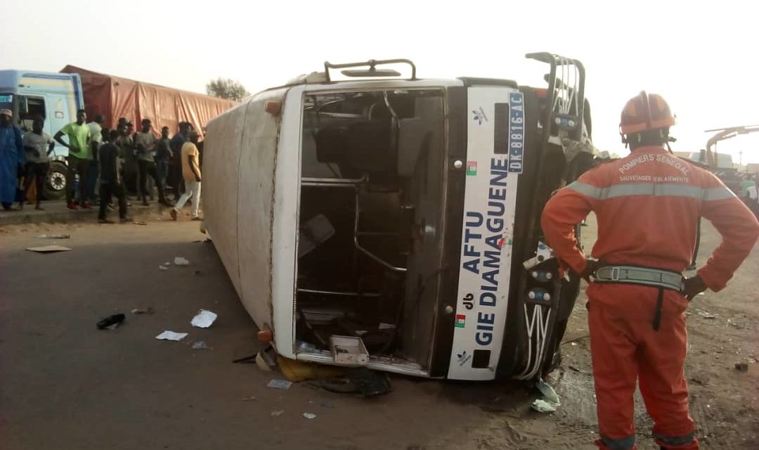 Accident à Sicap-Mbao : 26 blessés, dont 6 graves