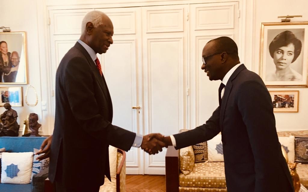 France : Le nouvel ambassadeur du Sénégal reçu par l'ancien président Abdou Diouf