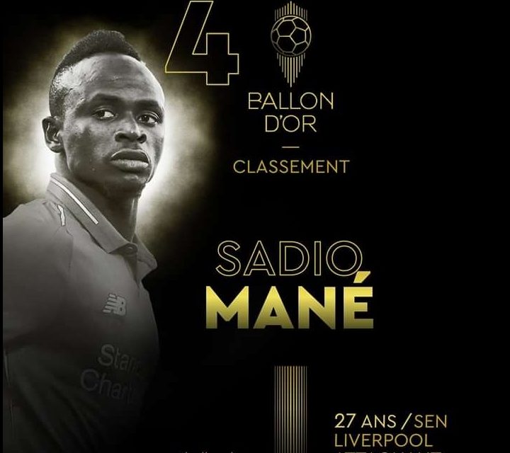 4e AU BALLON D'OR - Sadio Mané réagit