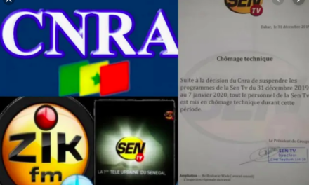CONTENTIEUX CNRA-SEN TV - La mesure de suspension est levée