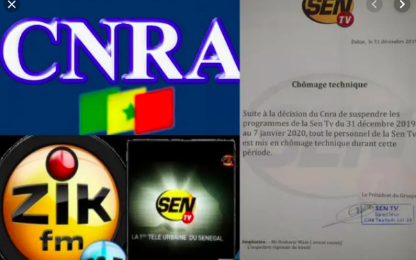 CONTENTIEUX CNRA-SEN TV - La mesure de suspension est levée