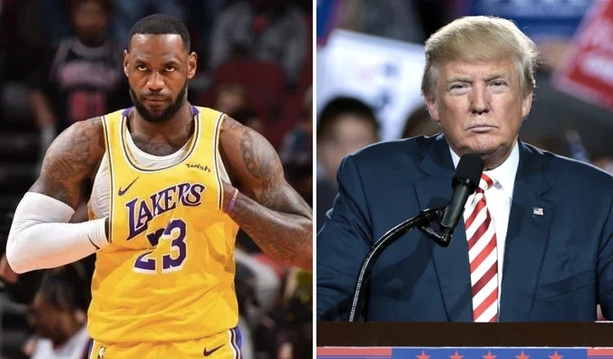 NBA - En roue libre, Donald Trump flingue LeBron, la foule se déchaîne !