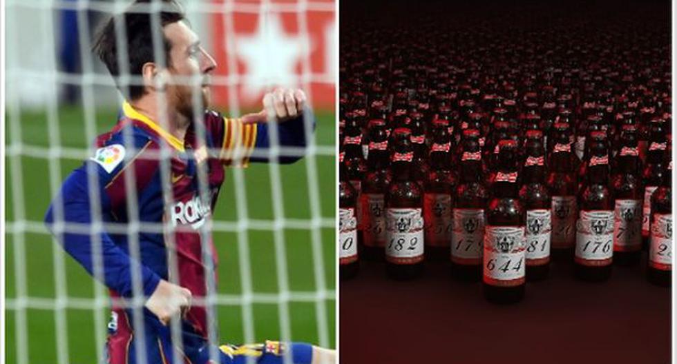 MESSI - Budweiser a distribué 644 bouteilles de bière aux gardiens de but contre lesquels l'Argentin a marqué