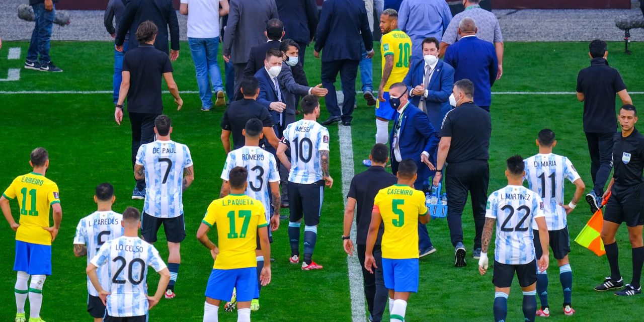 AMSUD - Le clasico Brésil-Argentine stoppé pour violation des protocoles sanitaires