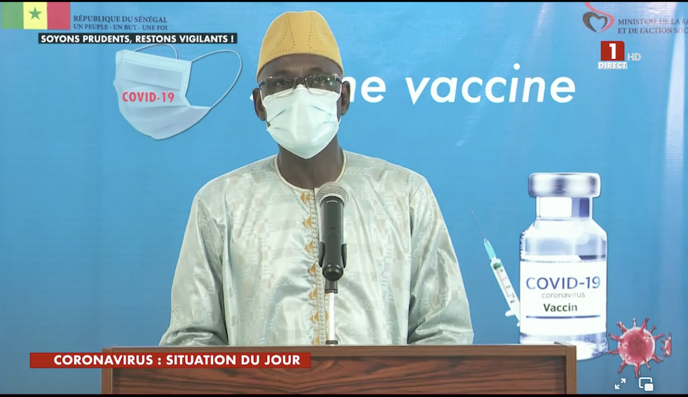 COVID-19 AU SÉNÉGAL - 2 nouveaux cas positifs et 1 décès