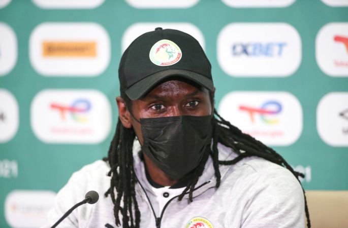 ALIOU CISSE, COACH DES LIONS - "Je retiens la qualification"