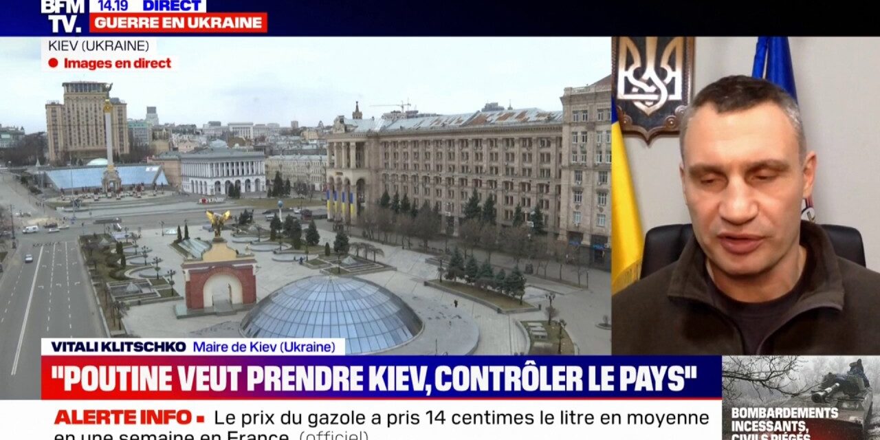 UKRAINE  - Le maire de Kiev décrète un couvre-feu de 35 heures