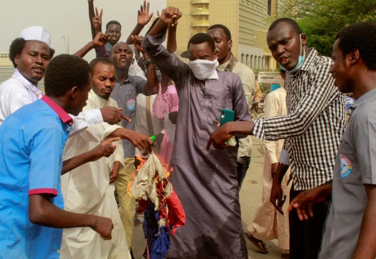 TCHAD - Manifestation contre la présence française