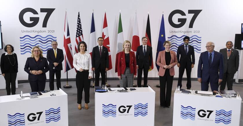 UKRAINE - Le G7 «ne reconnaîtra jamais les frontières» que la Russie tente de modifier par la force