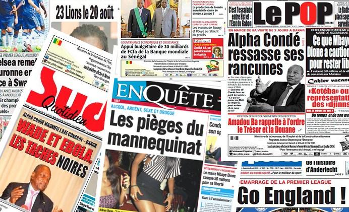 DÉTOURNEMENT DES UNES DE CERTAINS JOURNAUX- Papito Kara vers la prison