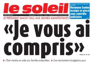 CRISE AU QUOTIDIEN NATIONAL- Le Soleil absent des kiosques, ce vendredi