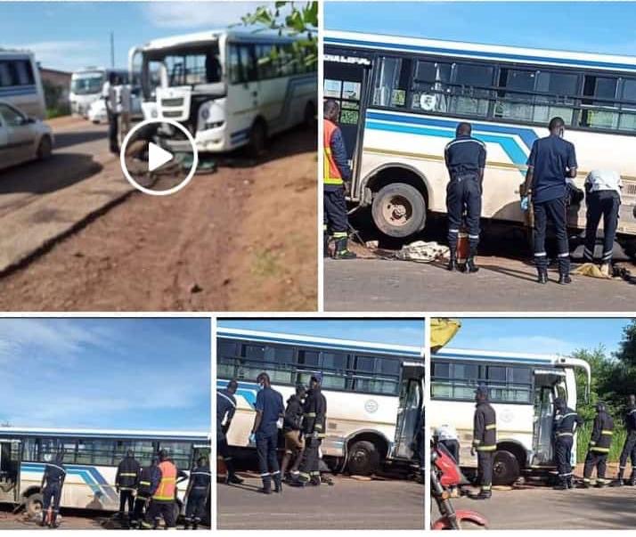 SANGALKAM - 2 jeunes à bord d'un moto Jakarta fauchés mortellement par un bus Tata