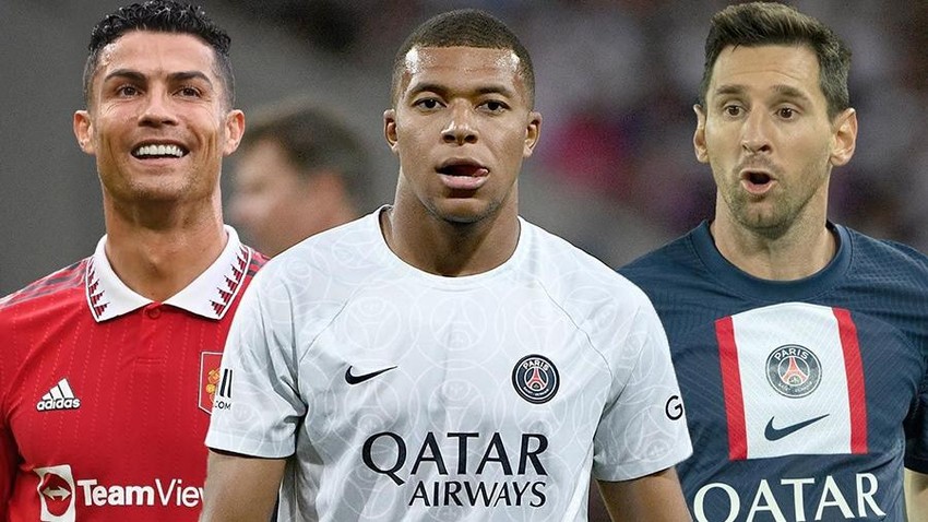 TOP 10 DES JOUEURS LES MIEUX PAYÉS - Mbappé dribble Messi et Ronaldo