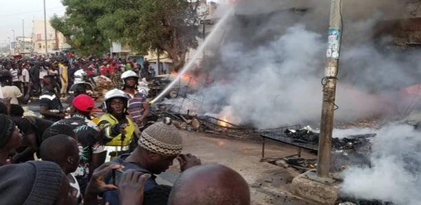 BILAN DE L'INCENDIE AU MARCHE OCASS -  Plus de 100 boutiques consumées