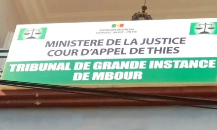 EN COULISSES –  L'alerte de l'Asred pour Mbour !