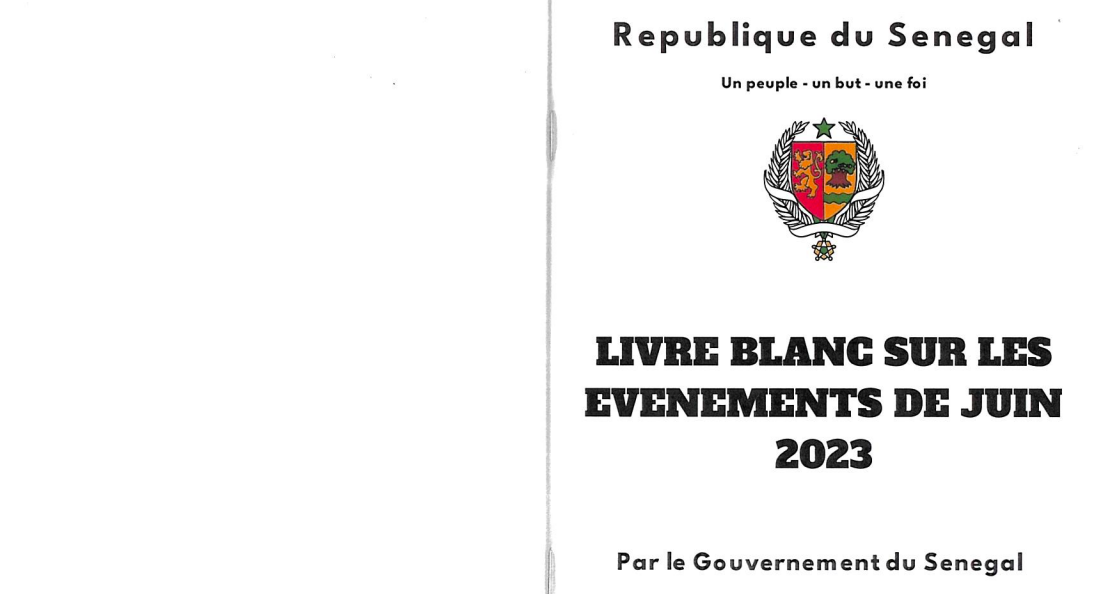 LIVRE BLANC - La version du gouvernement sur les évènement sanglants de juin