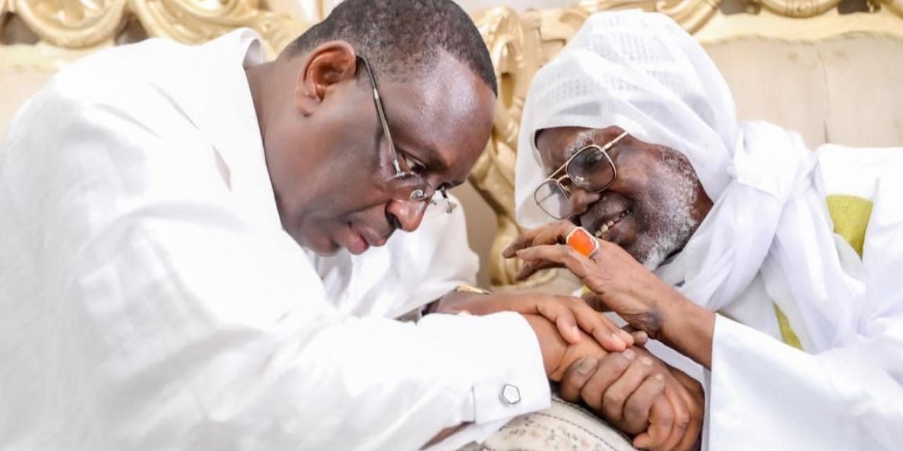 TOUBA - Macky Sall reçu par Serigne Mountakha