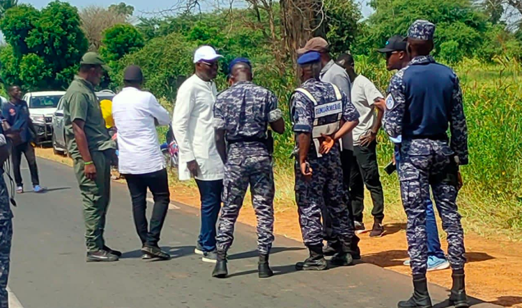 FATICK - Le convoi de Khalifa Sall bloqué par la gendarmerie