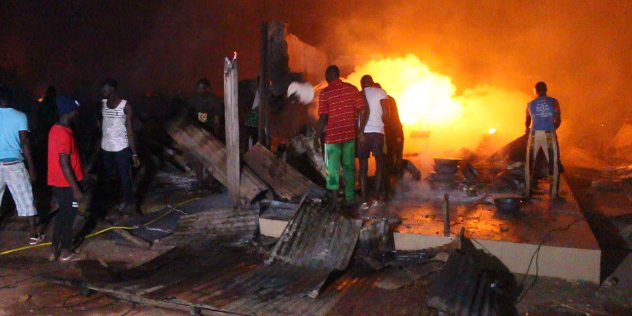 KAOLACK -  Le marché "Saubanté" ravagé par les flammes