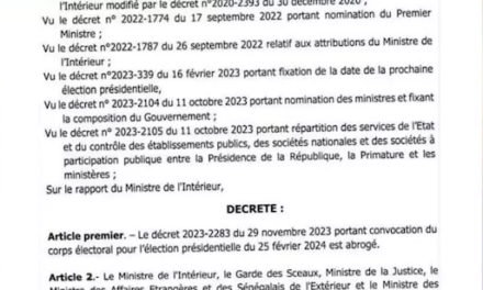 PRESIDENTIEL - Le projet annulant la convocation du collège électoral publié