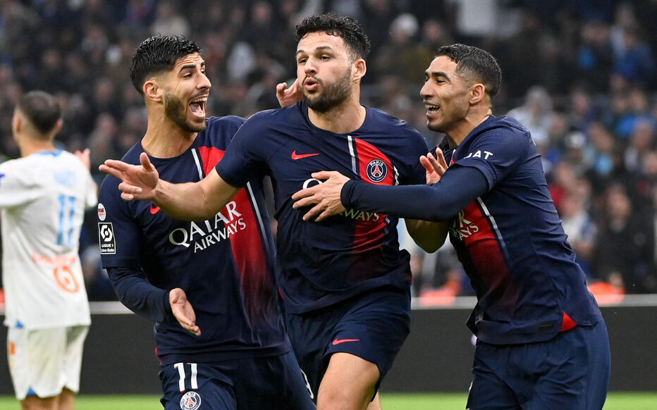 LIGUE 1 - Un PSG à 10 punit l'OM (2-0)