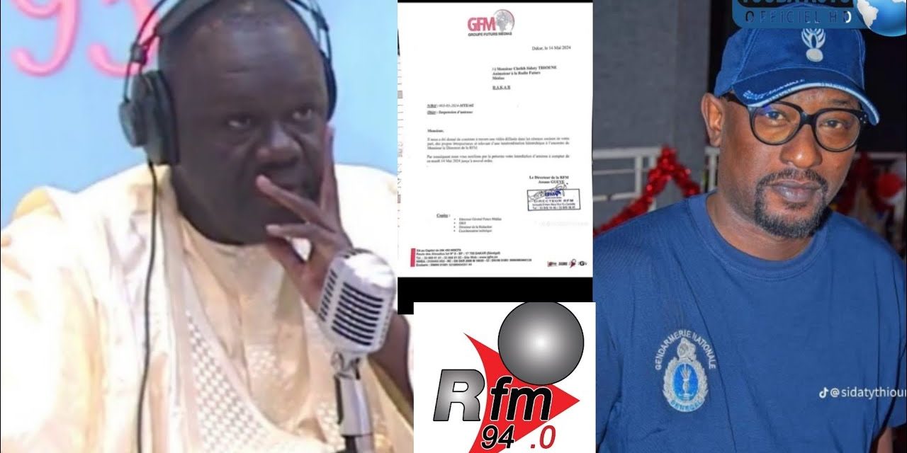 RFM - L’animateur Sidath Thioune suspendu jusqu’à nouvel ordre