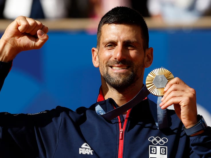 JO 2024/TENNIS - Novak Djokovic réalise le Golden Slam