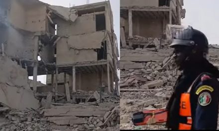 TOUBA - Un bâtiment en chantier s'effondre, des maçons coincés