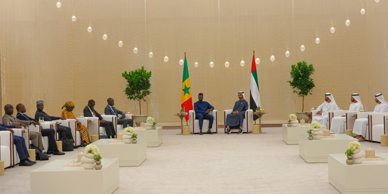 OUSMANE SONKO EN VISITE À ABU DHABI - Vers un renforcement de la coopération avec le Fonds d’Abu Dhabi