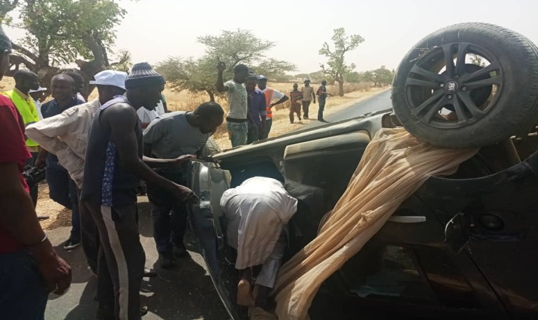 Accident à Kaolack : Un bus se renverse et fait  5 morts