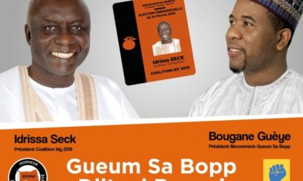 Dialogue politique : "Idy 2019" prend le contre-pied de Bougane