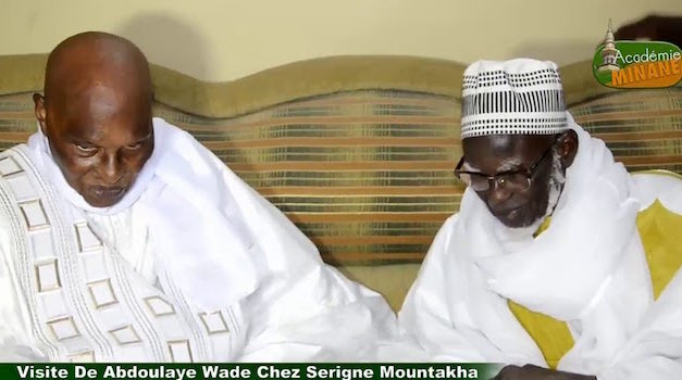 COLOBANE - Wade rend visite à Serigne Mountakha