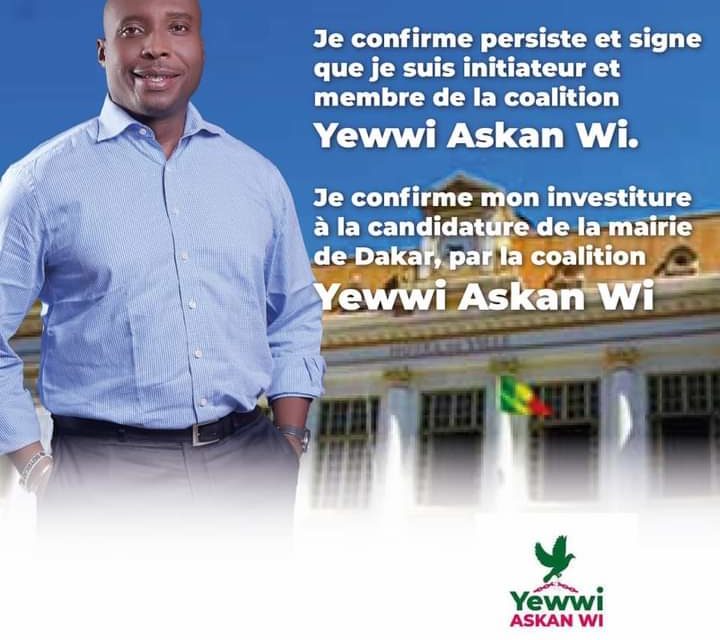 BARTHELEMY DIAS - "Je confirme mon investiture..."