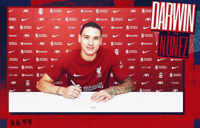 OFFICIEL - Darwin Núñez signe à Liverpool
