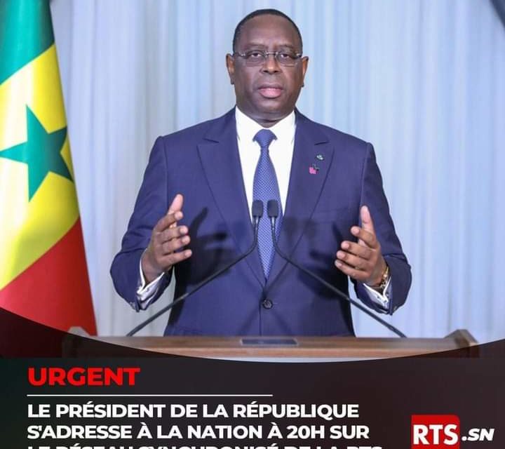 Macky Sall s'adresse à la nation
