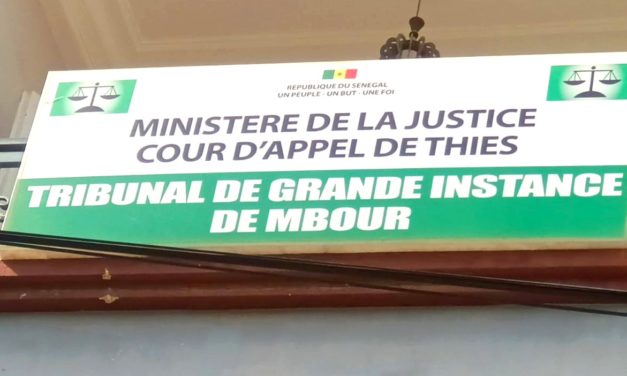 TRIBUNAL DE MBOUR- Taux de réalisation de 11% malgré 75 milliards de FCFA payés