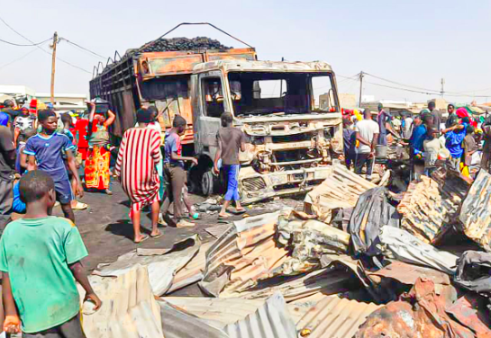 KAOLACK - Plusieurs cantines parties en fumée dans un incendie au marché ‘’Syndicat’’