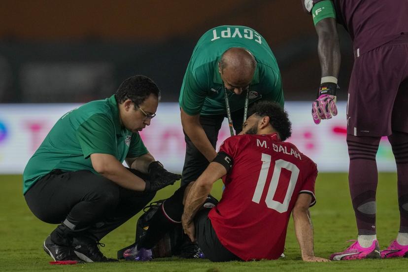 EGYPTE-GHANA - Salah sort sur blessure