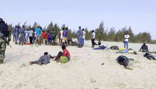 GANDIOLE - Une pirogue accoste avec 32 passagers et 2 corps sans vie