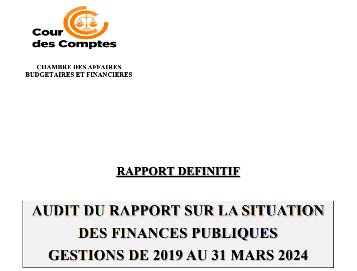 PUBLICATION DU RAPPORT DE LA COUR DES COMPTES - L'Apr, face à la presse