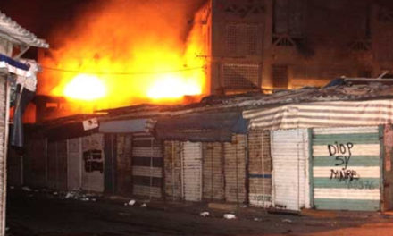 SANDAGA - Un incendie ravage une boutique