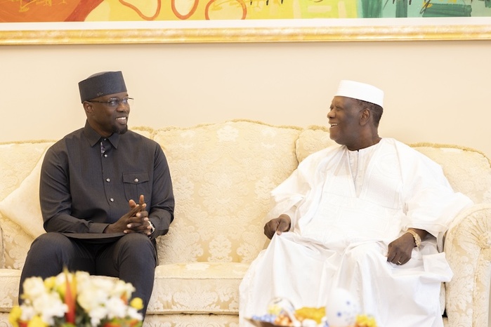SONKO APRES SON AUDIENCE AVEC OUATTARA - "Je sors de cet entretien satisfait et réconforté"