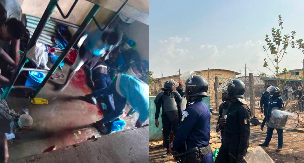 MUTINERIE À LA PRISON DE BOUAKÉ - 5 morts et 29 blessés